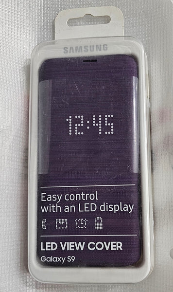 Official Genuine Samsung Galaxy S9 led view flip case cover purple
