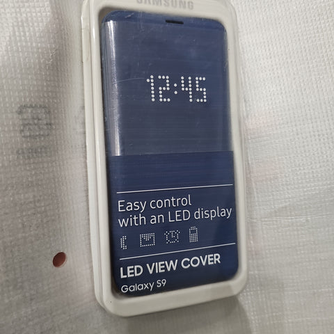 Genuine Samsung galaxy S9 led view Flip case cover Blue