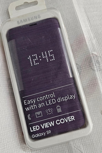 Official Genuine Samsung Galaxy S9 led view flip case cover purple