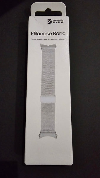 Official Samsung Galaxy Watch 4 / 5 Milanese metal band strap Silver