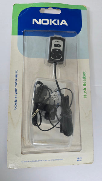 Genuine Nokia Headset Hs-20, AD-41 Rare Black For  3250 , N73, N93i