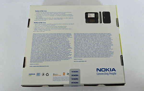 Brand New Nokia 6790 slide sim free unlocked mobile phone Black boxed