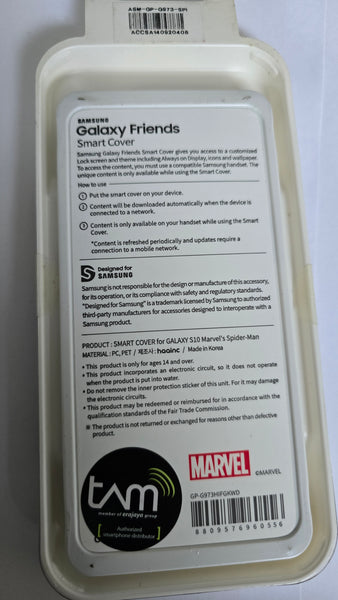 Genuine Samsung Galaxy S10 smart galaxy friend case cover Spider Man