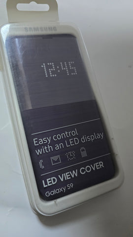 Genuine Samsung galaxy S9 led view flip case cover Purple