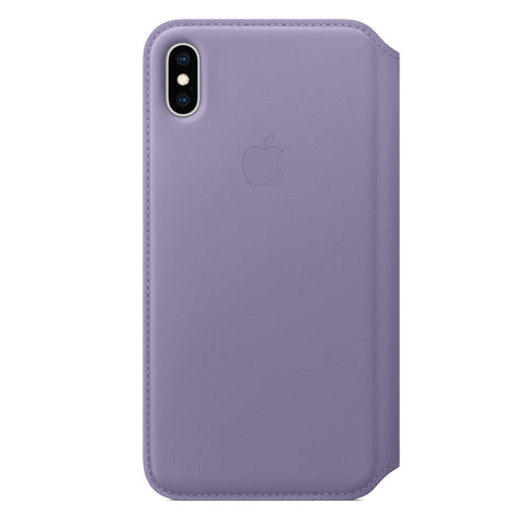 Official Genuine Apple iphone xs max Leather Folio case cover Lilac