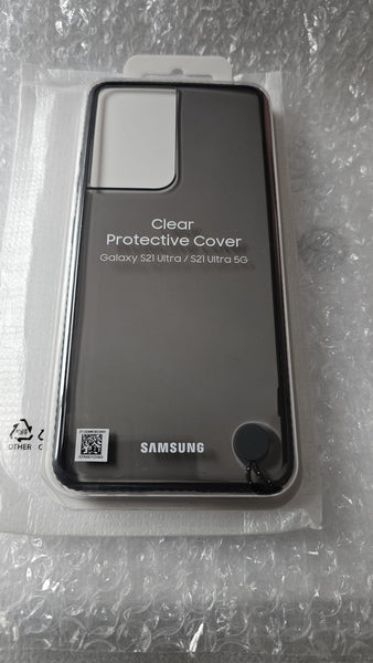 Official Samsung s21 ultra clear protective Back cover Black