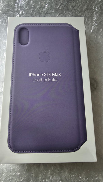 Official Genuine Apple iphone xs max Leather Folio case cover Lilac
