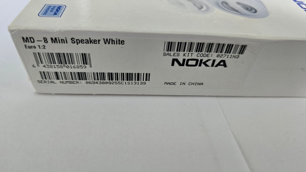 Genuine Nokia MD-8 mini Speaker White