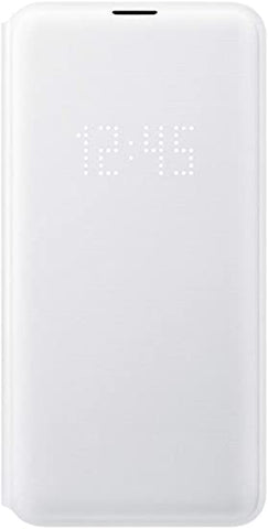 Official Genuine Samsung Galaxy S10e LED Flip Wallet / Case Cover White