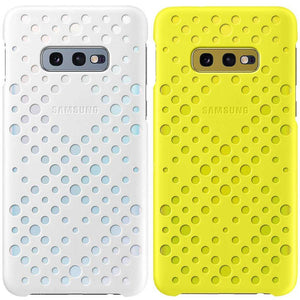 Official Genuine Samsung Galaxy S10e White & Yellow Pattern Case Cover