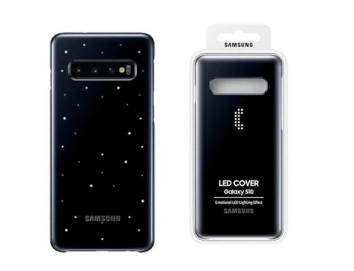 Official Genuine Samsung Galaxy S10 LED Back Cover Case Black