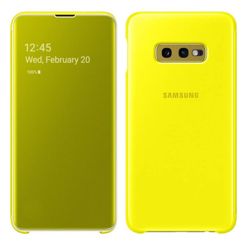 Official Genuine Samsung Galaxy S10e Clear view Cover / Case Yellow