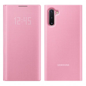 Official Genuine Samsung Galaxy Note 10 LED View Flip Wallet / Case Cover Pink