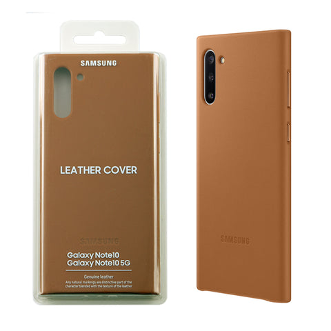 Official Genuine Samsung Galaxy Note 10 Leather Cover Case Tan