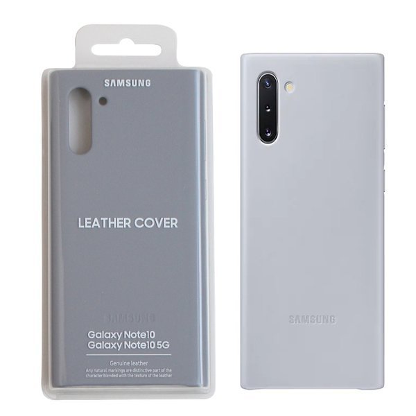 Official Genuine Samsung Galaxy Note 10 Leather Cover Case Grey