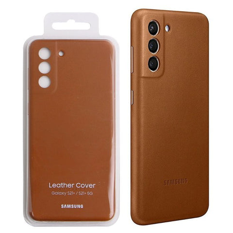 Official Samsung Galaxy S21+ Plus 5g Protective Leather back Case Cover Brown