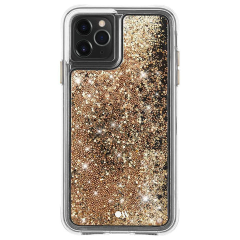 Case-Mate Waterfall Series case cover iPhone 11 Pro 5.8" Clear Gold Glitter